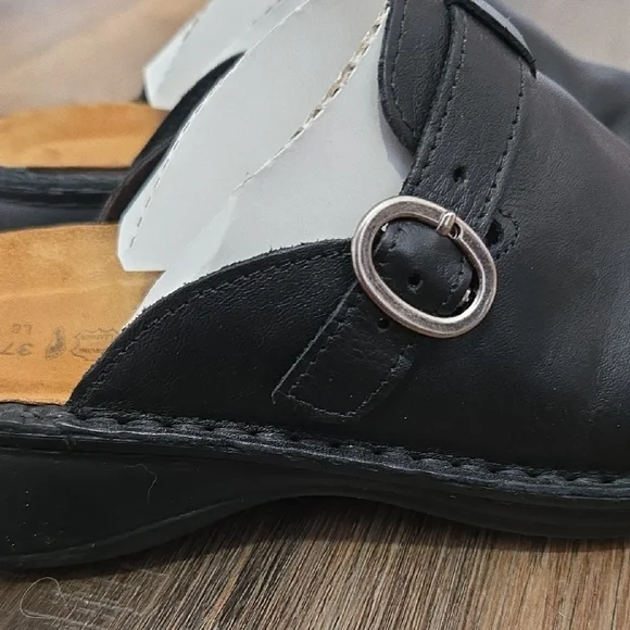Naot Black Leather Mules - Picture 3 of 7